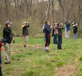 Teens gather for the world series of birding event at the Upper Main Line YMCA