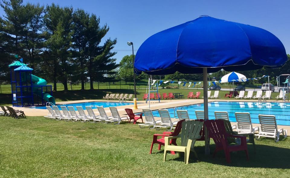 Jennersville YMCA's Outdoor Swimming Pools with Water Slides