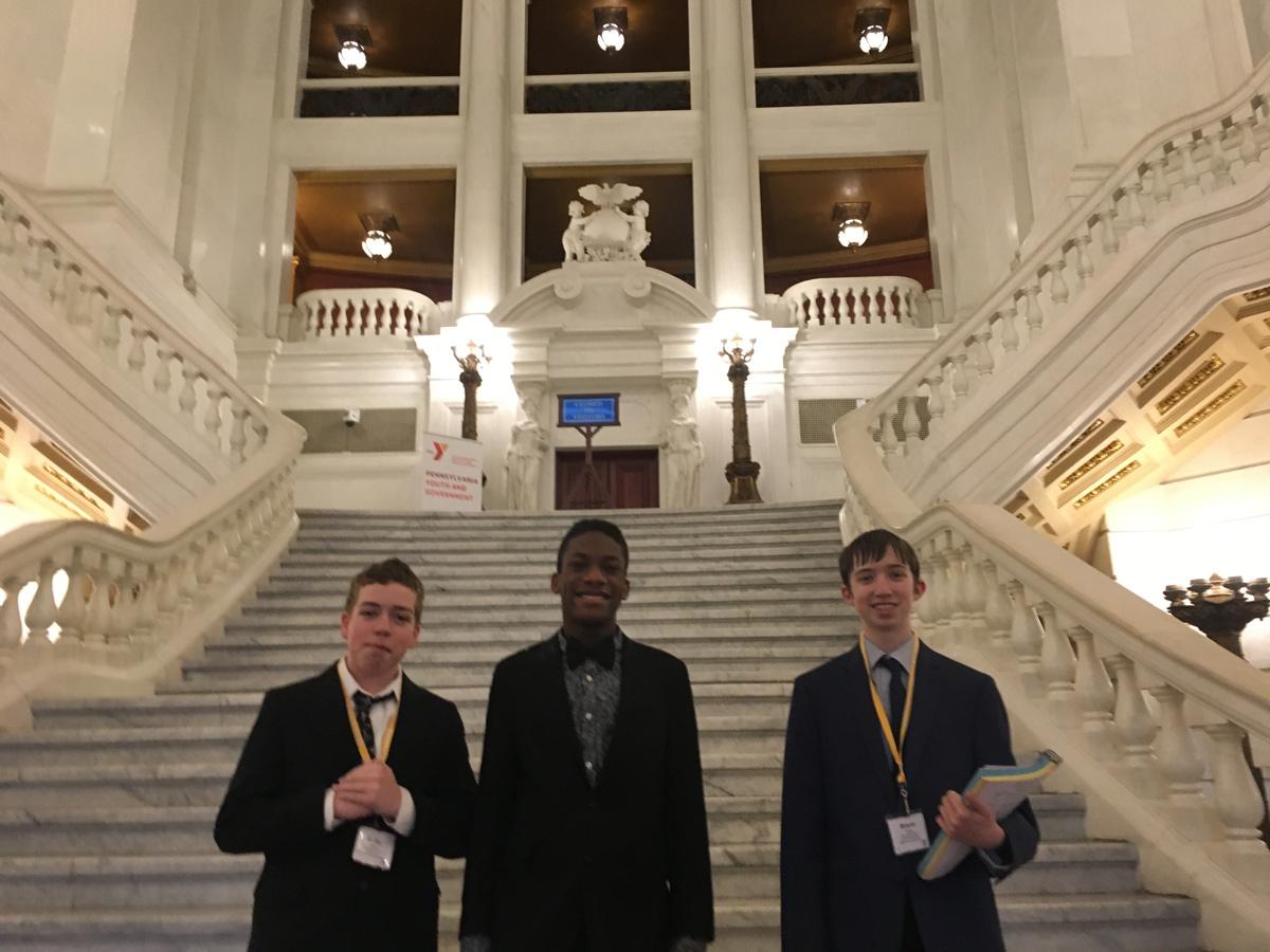 Brandywine YMCA youth attend a youth and government leadership development event in Harrisburg