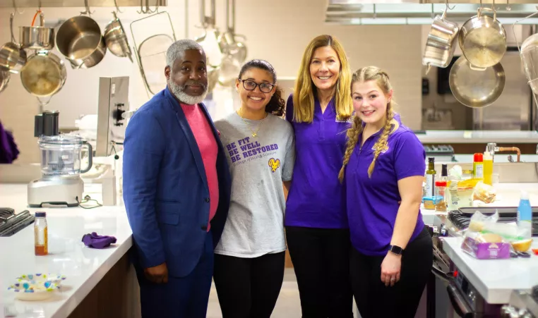 Bertram L. Lawson II Pictured with WCU Students and Faculty 